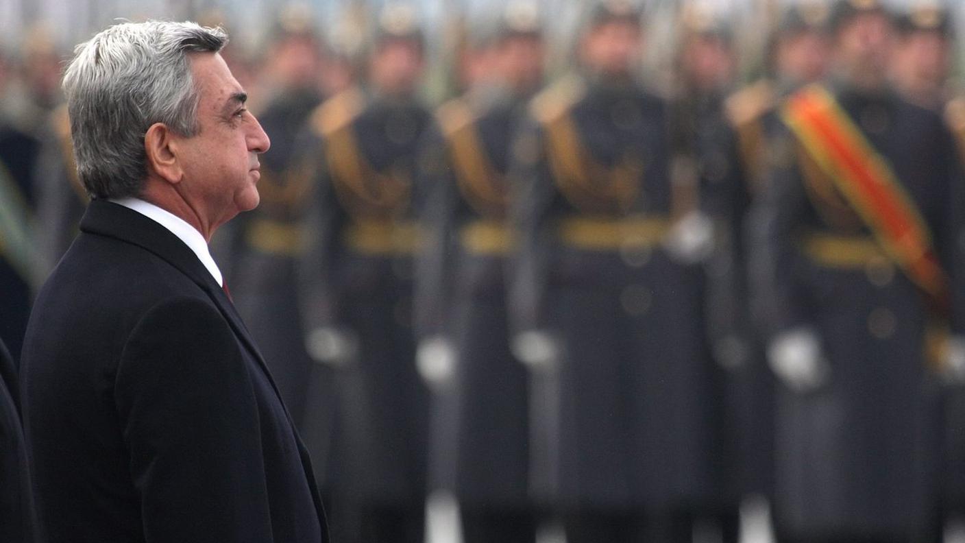 Il premier dimissionario Serzh Sarkissian