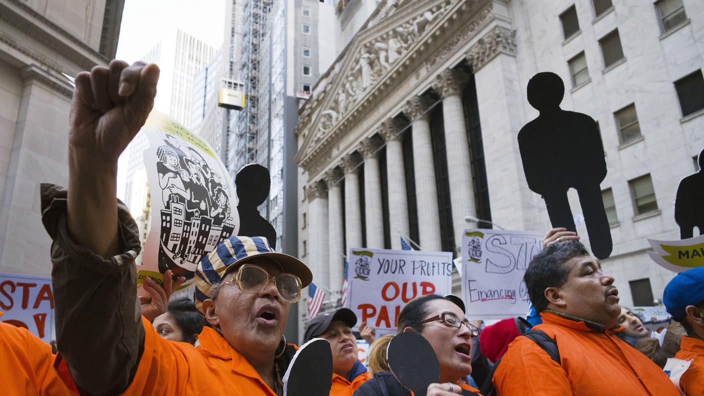 Proteste a Wall Street, New York