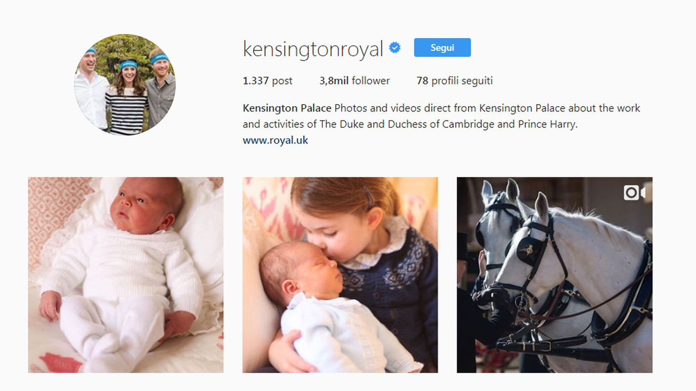 Direttamente dall'account ufficiale