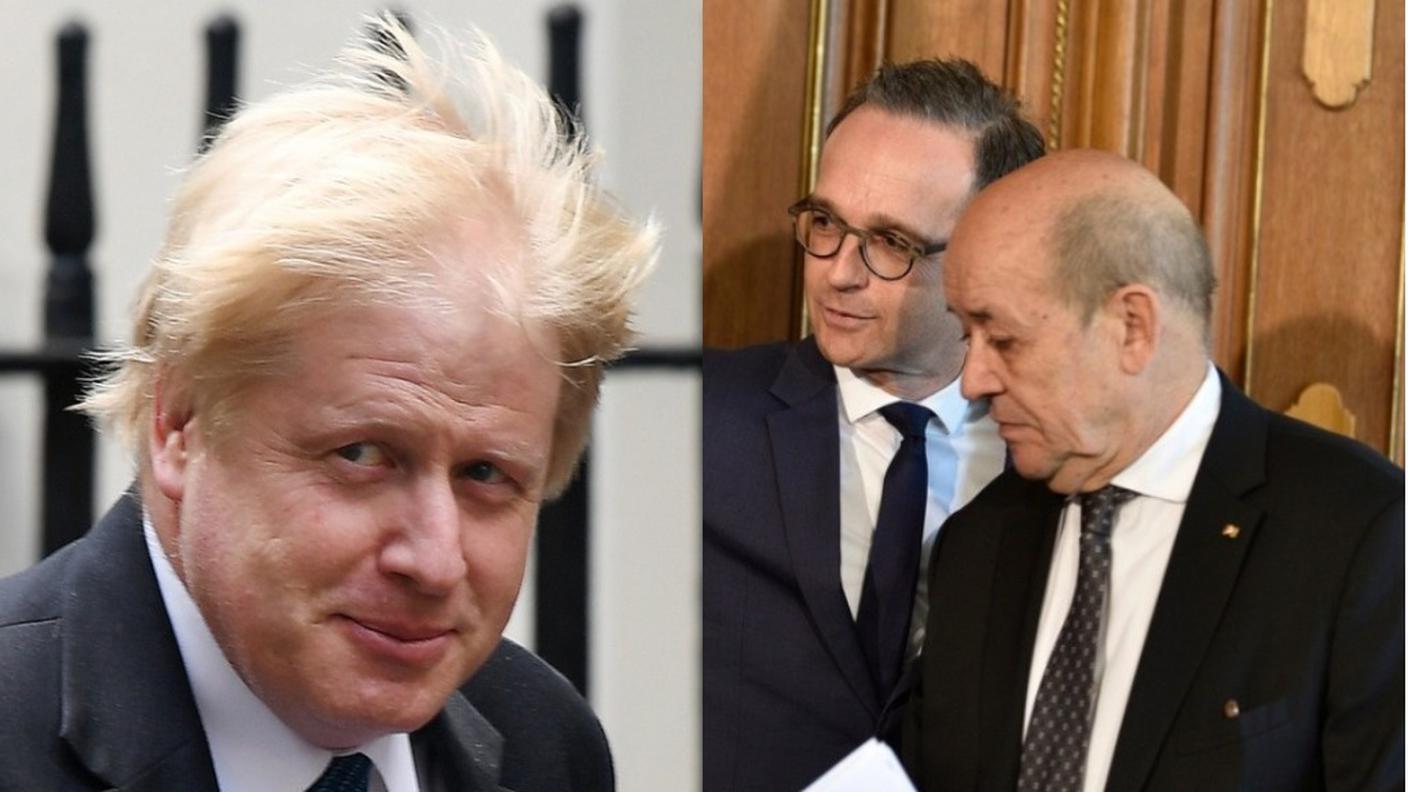 Boris Johnson, Jean-Yves Le Drian e Heiko Mass