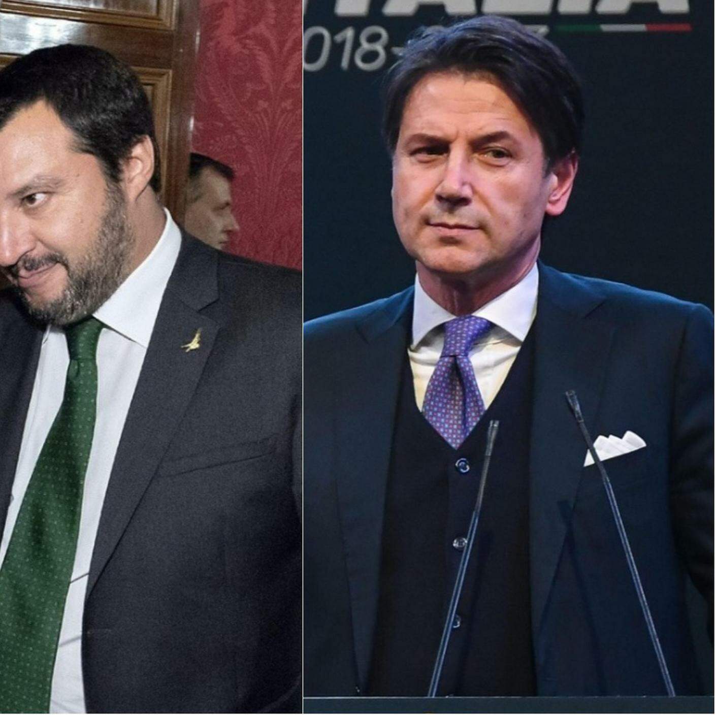 Luigi Di Maio, Matteo Salvini e Giuseppe Conte