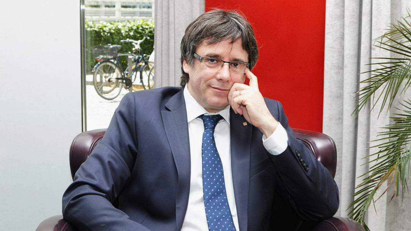 Il deposto presidente catalano Carles Puigdemont