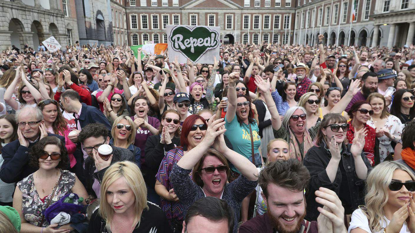 A Dublino si festeggia il risultato della votazione
