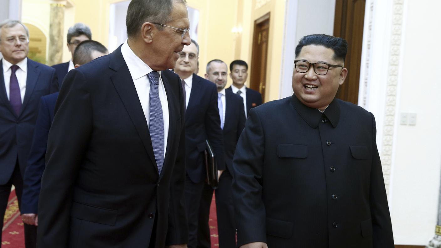 Lavrov e Kim Jong-un