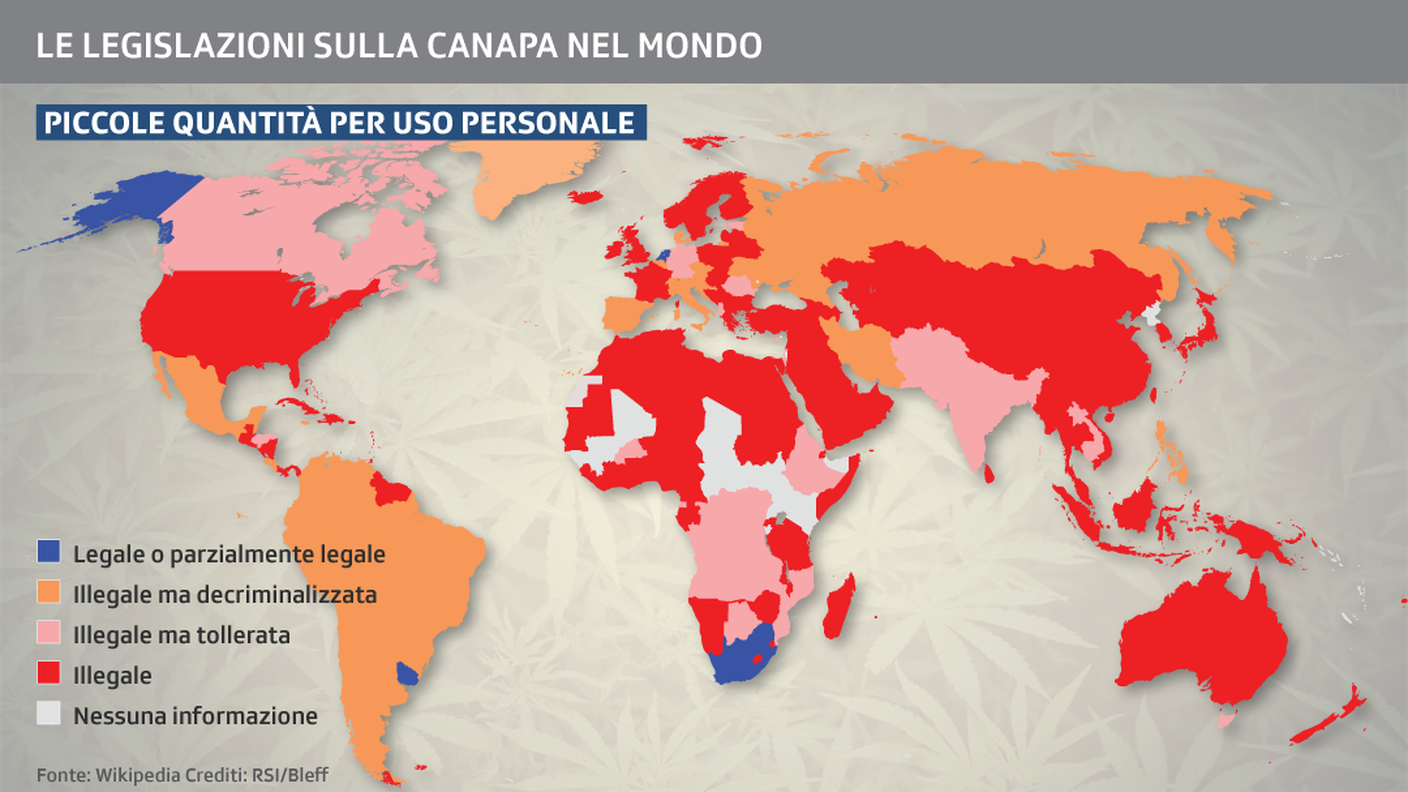 Le legislazioni sulla canapa nel mondo 