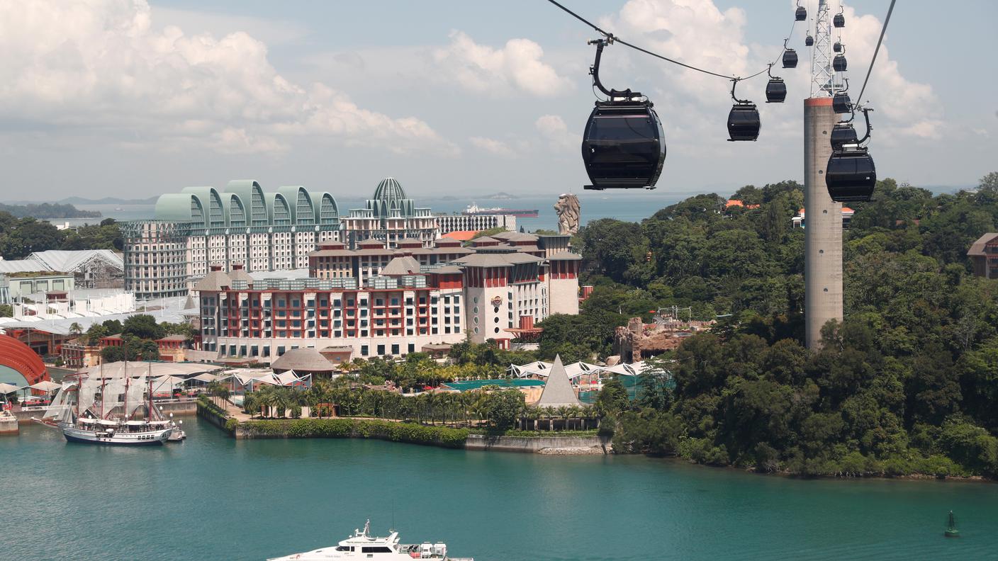 L'isola di Sentosa, dove dovrebbe tenersi il faccia a faccia