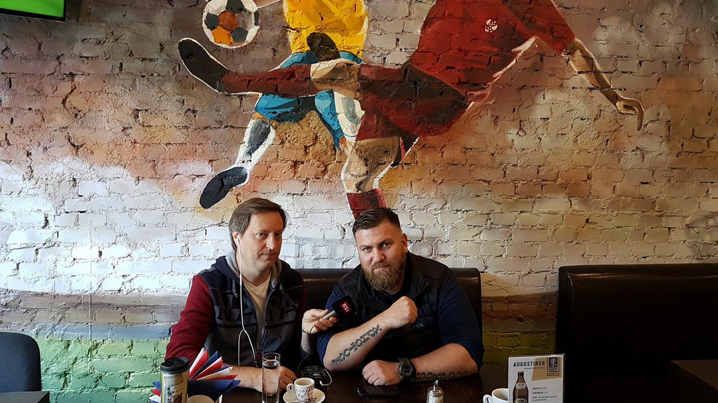 Pierre Ograbek con Vasyl the killer