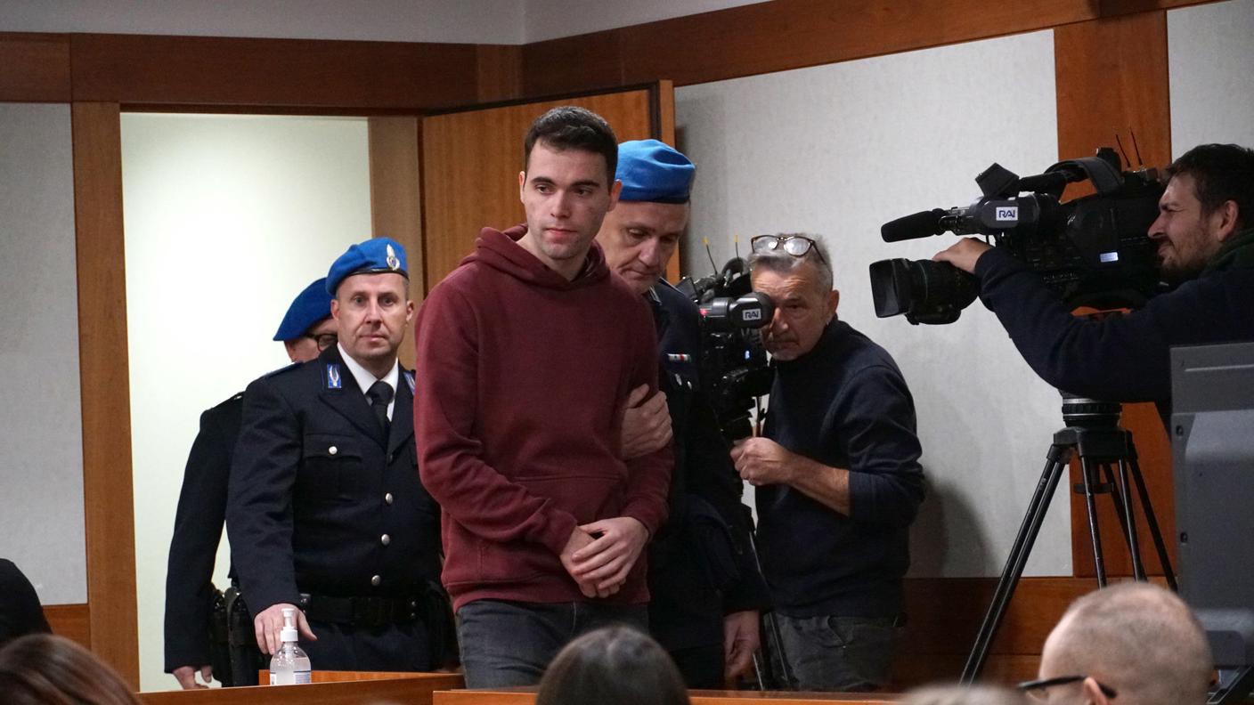 Filippo Turetta nell'aula del tribunale lo scorso 25 novembre