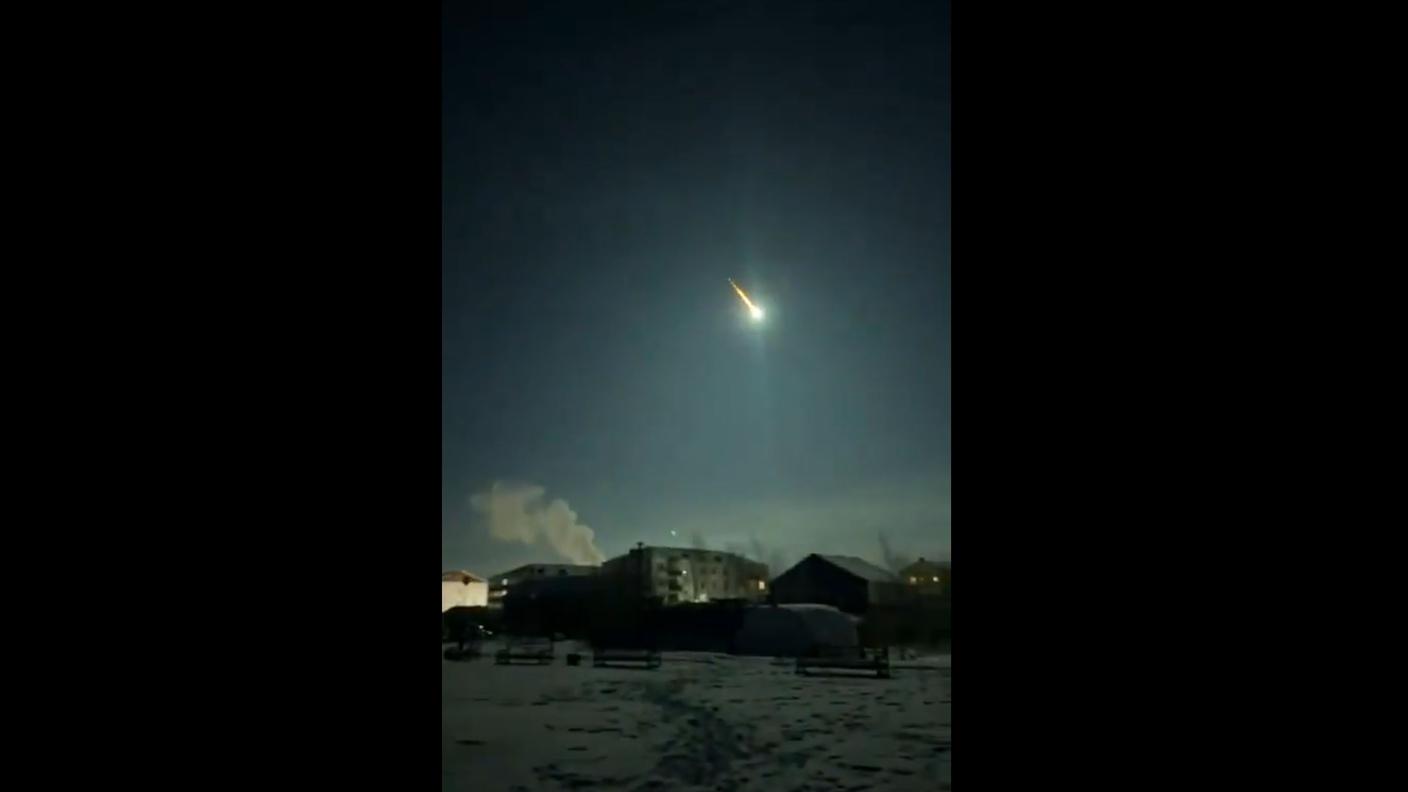 Il piccolo asteroide in un video pubblicato su X