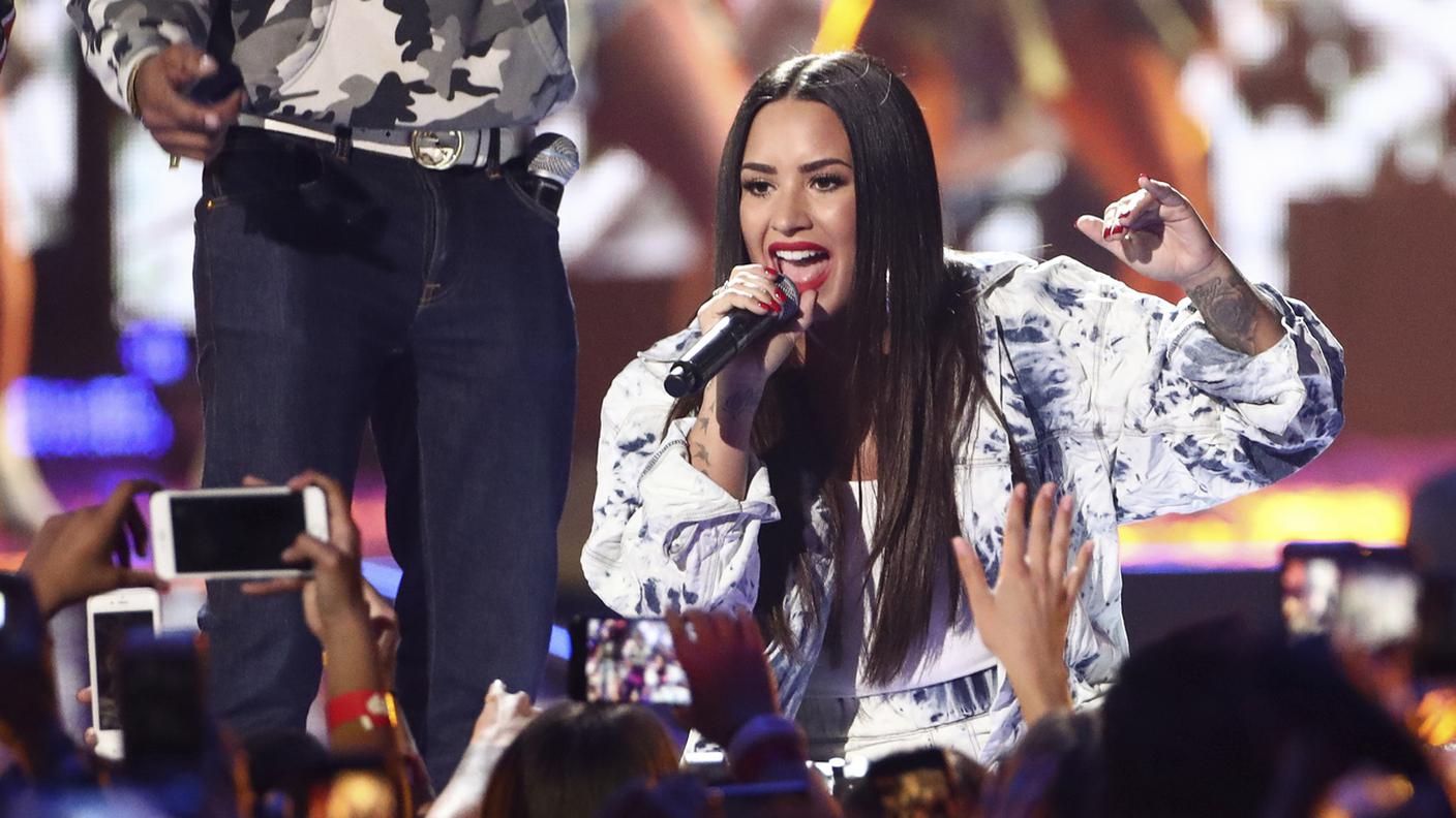 La pop star statunitense Demi Lovato