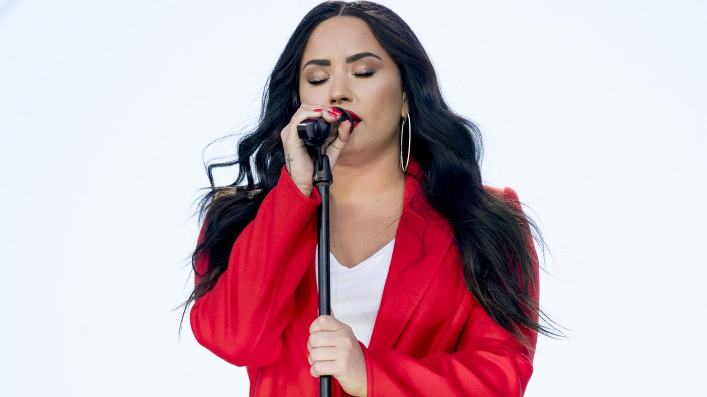 La cantante e attrice statunitense Demi Lovato