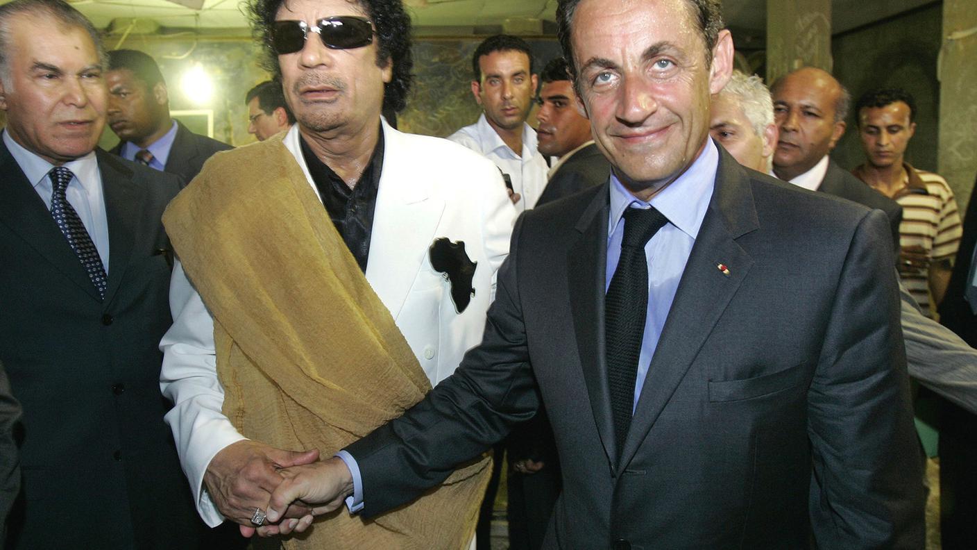 Sarkozy Gheddafi