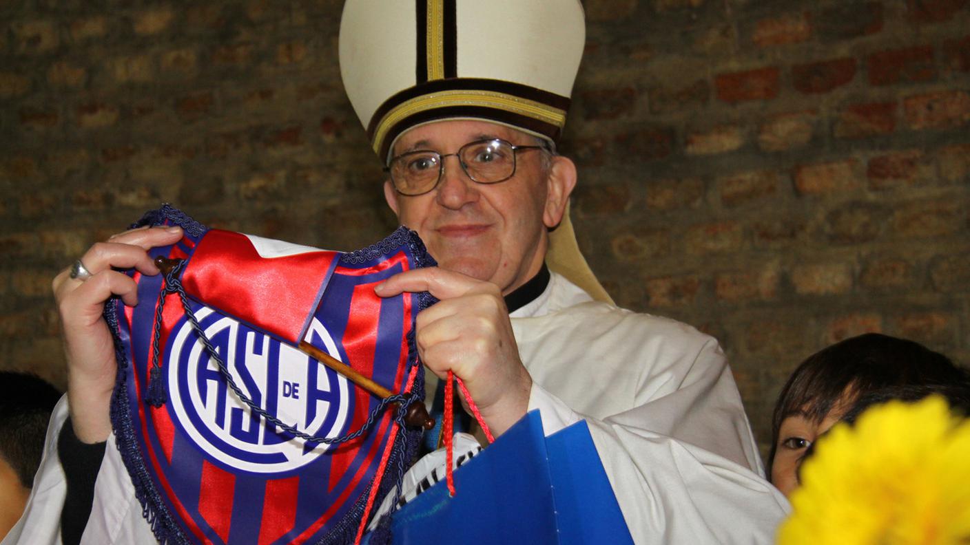 Tifoso del San Lorenzo: quando era ancora arcivescovo, nel 2011