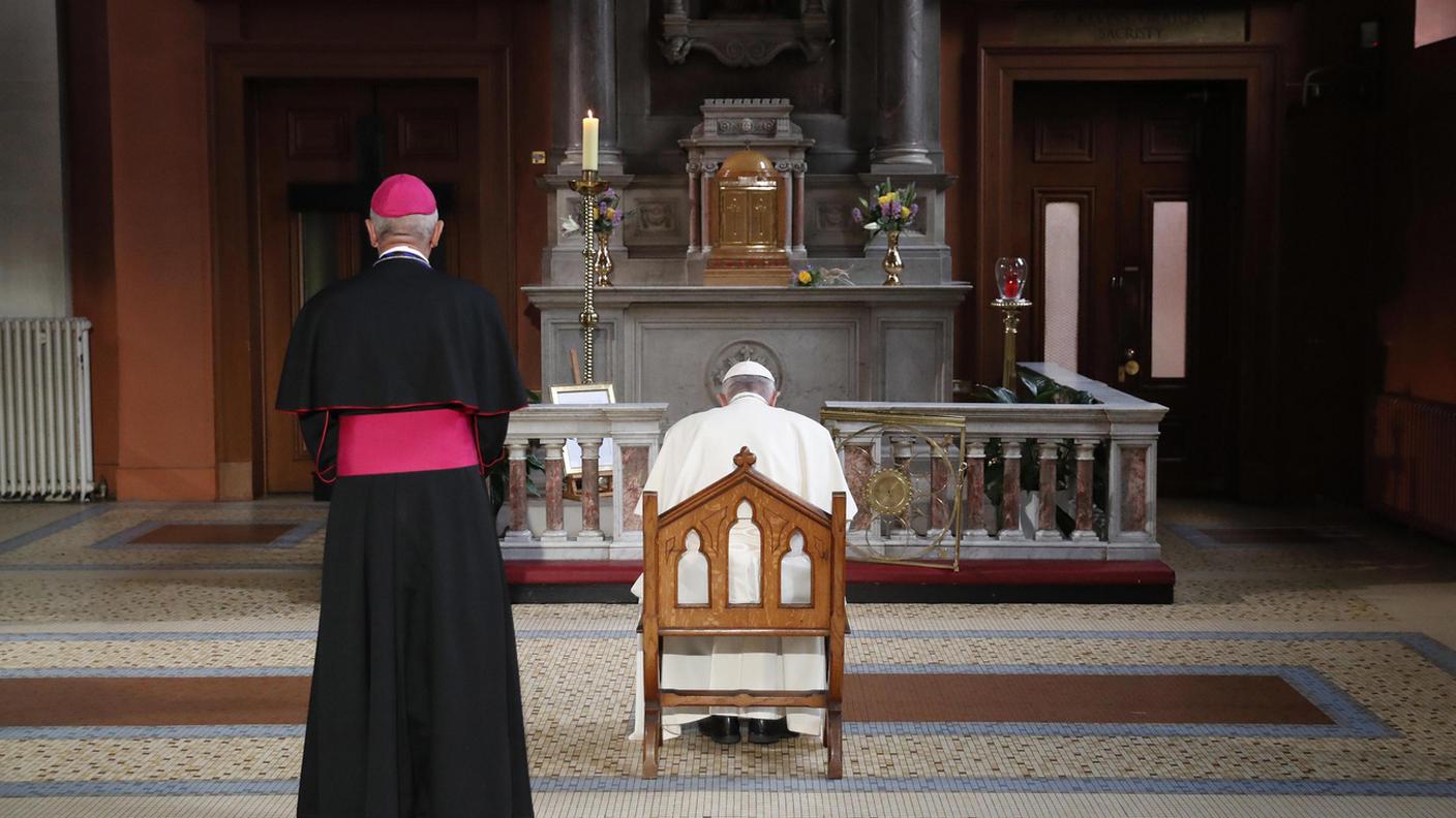 In preghiera per le vittime dei preti pedofili in Irlanda, 2018