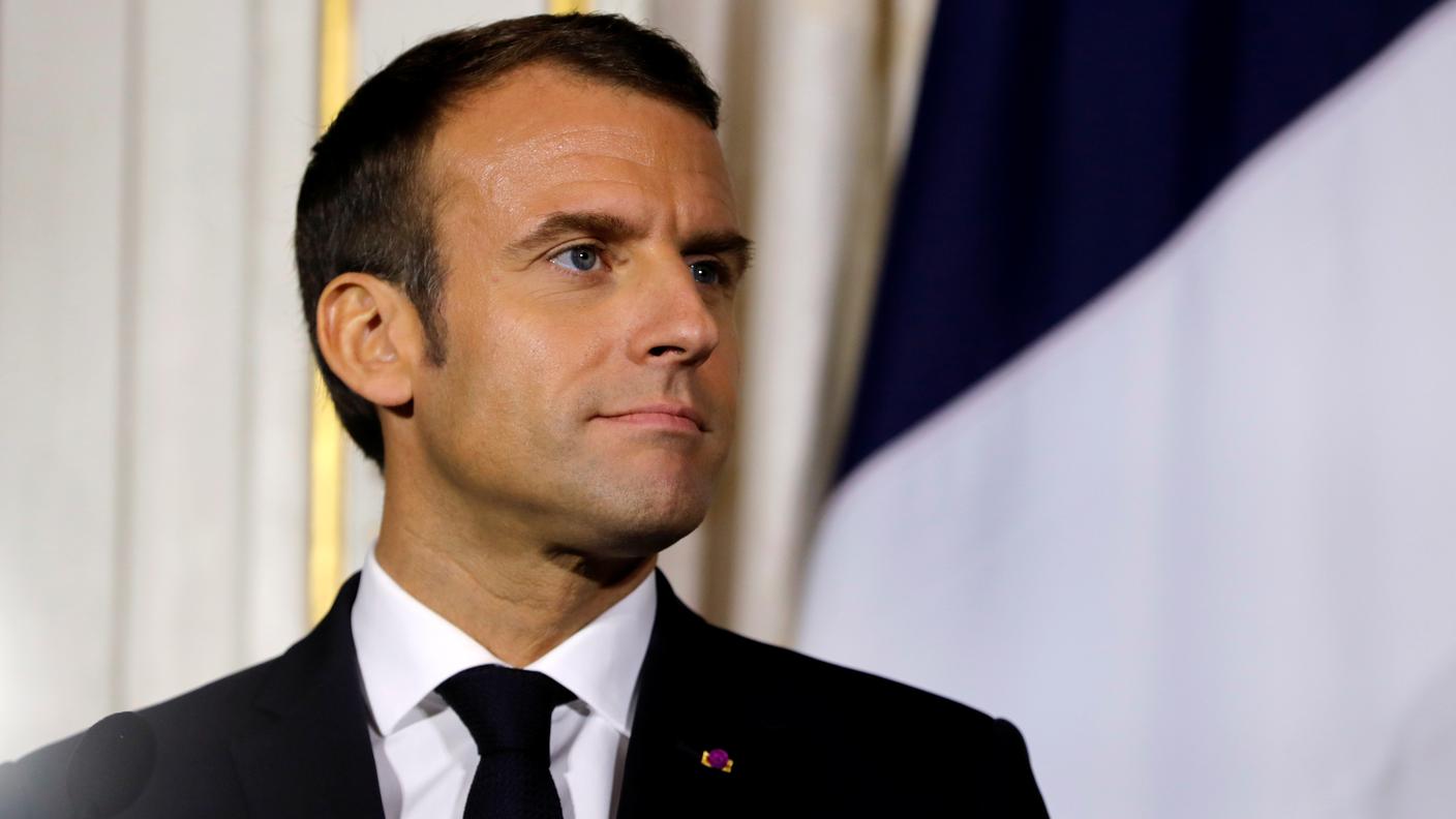 Il presidente francese Emmanuel Macron 