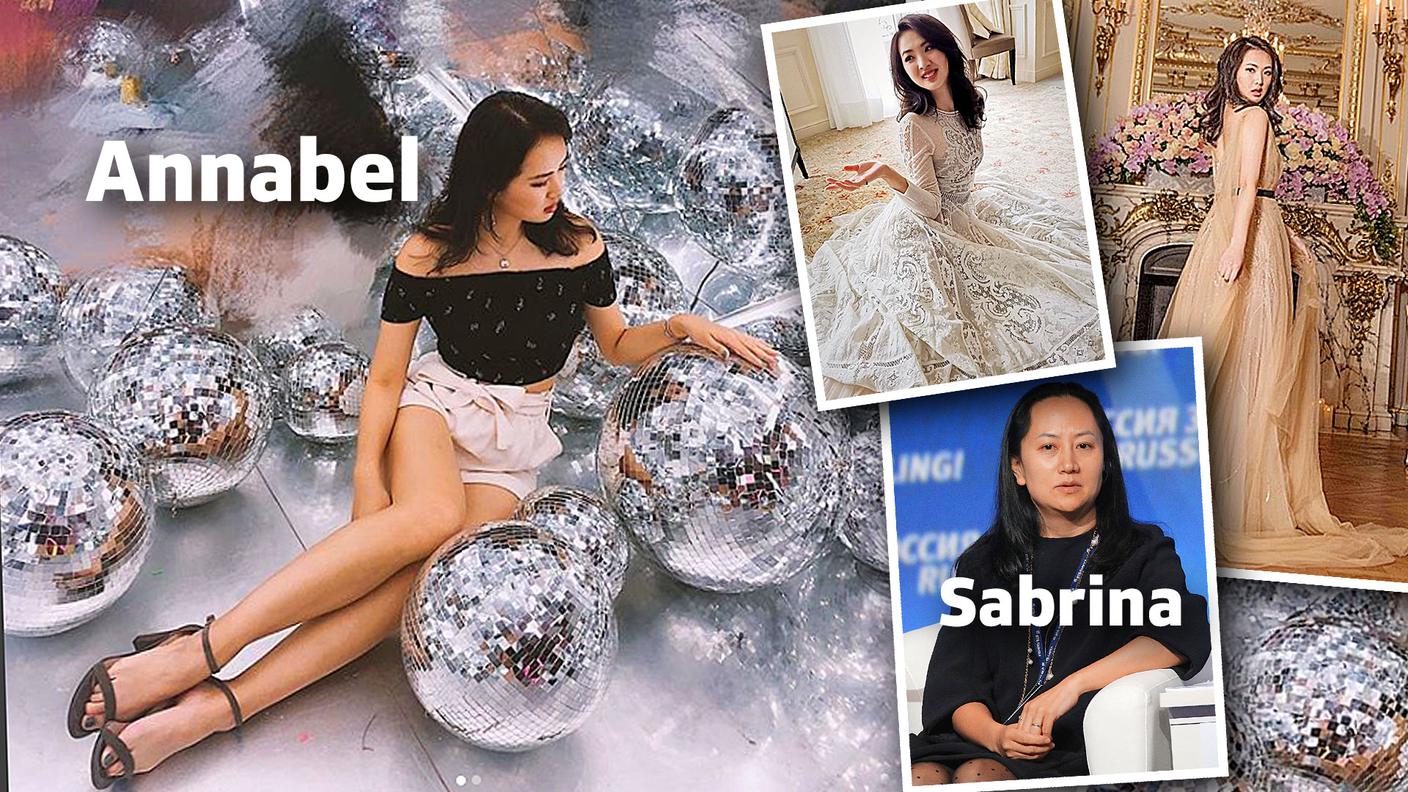 Annabel Yao e la sorella Sabrina Meng Whanzou, arrestata in Canada