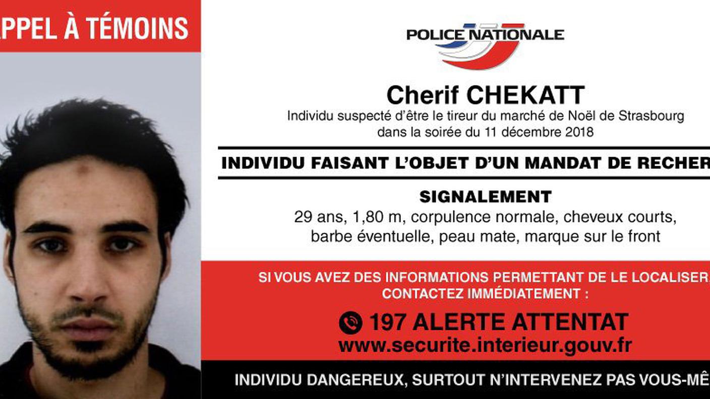 La foto segnaletica di Cherif Chekatt