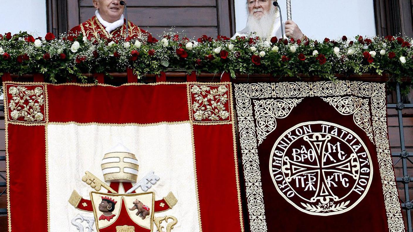 Con il patriarca Bartolomeo a Istanbul, 30 novembre 2006