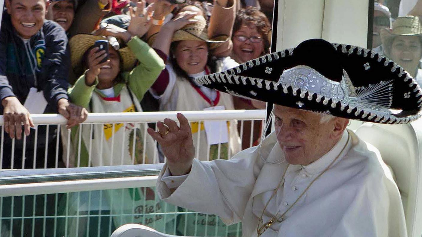 Con il sombrero in Messico nel marzo 2012