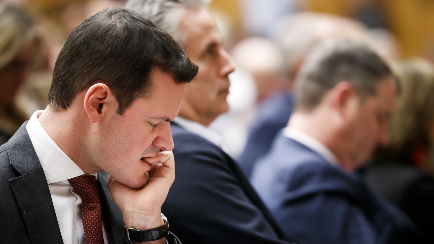 Maudet in un'immagine scattata questa sera a Ginevra