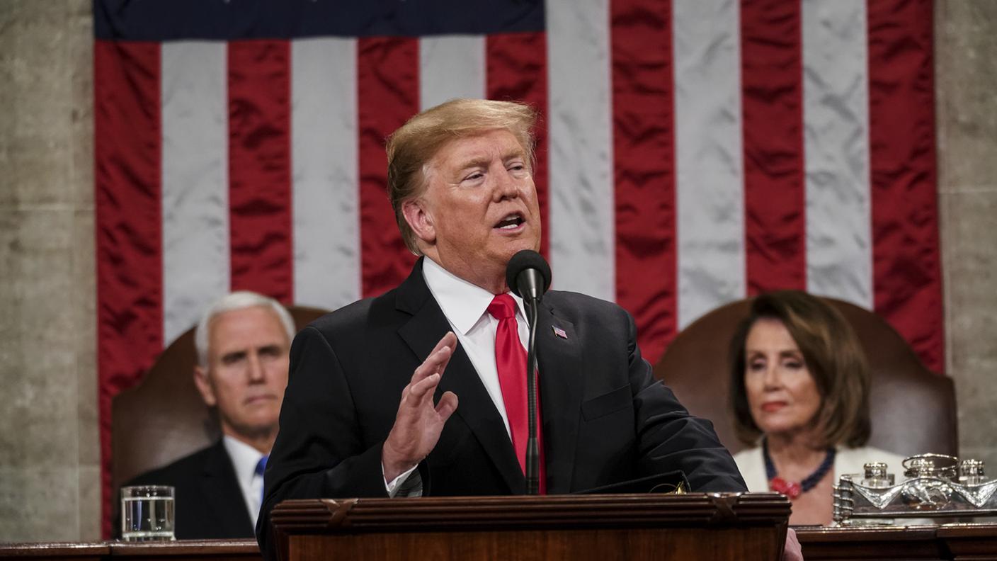 Trump e la speaker della Camera, Nancy Pelosi, in questa fase la sua avversaria più agguerrita