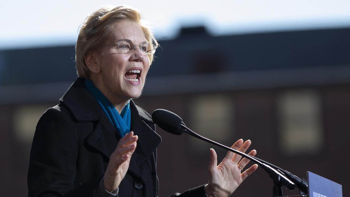 La senatrice democratica Elizabeth Warren