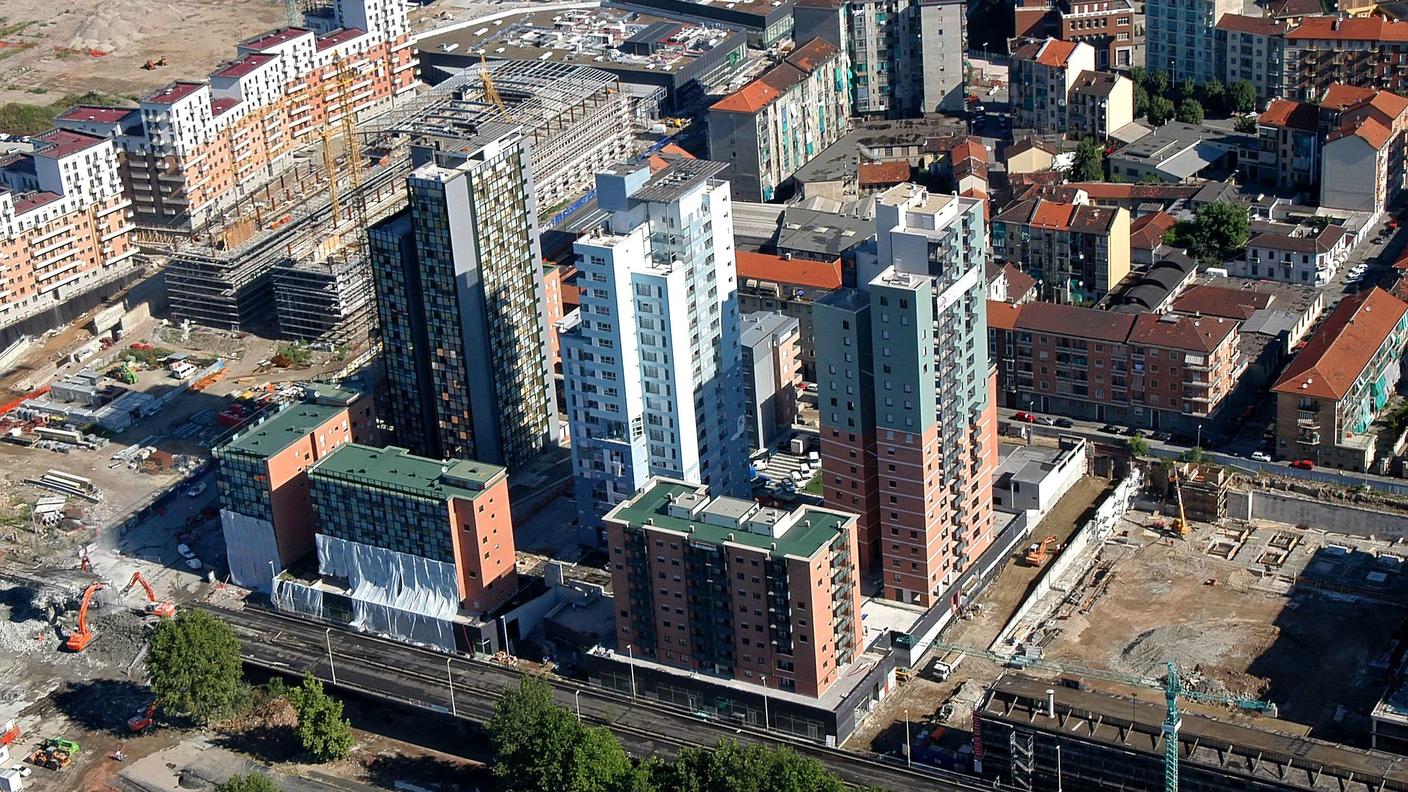 Il villaggio delle Olimpiadi di Torino al momento della sua realizzazione nel 2005