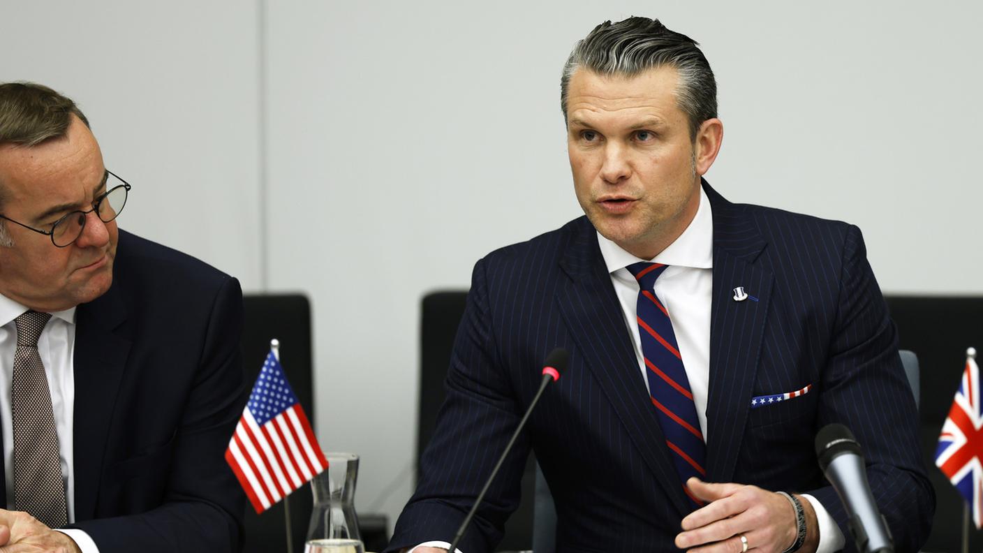 A Bruxelles lo smarcamento da parte del nuovo capo del Pentagono Pete Hegseth.jpg
