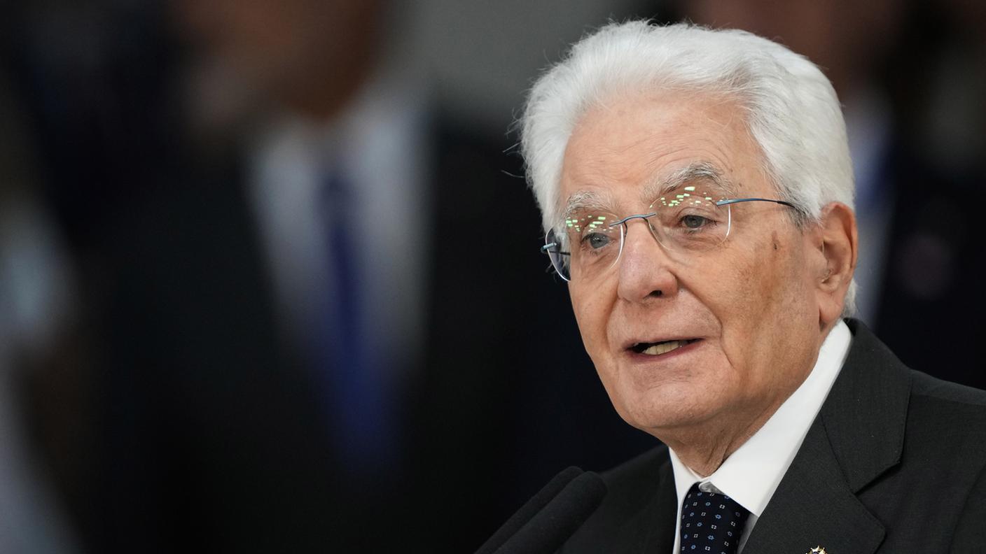 Il presidente della Repubblica italiana Sergio Mattarella