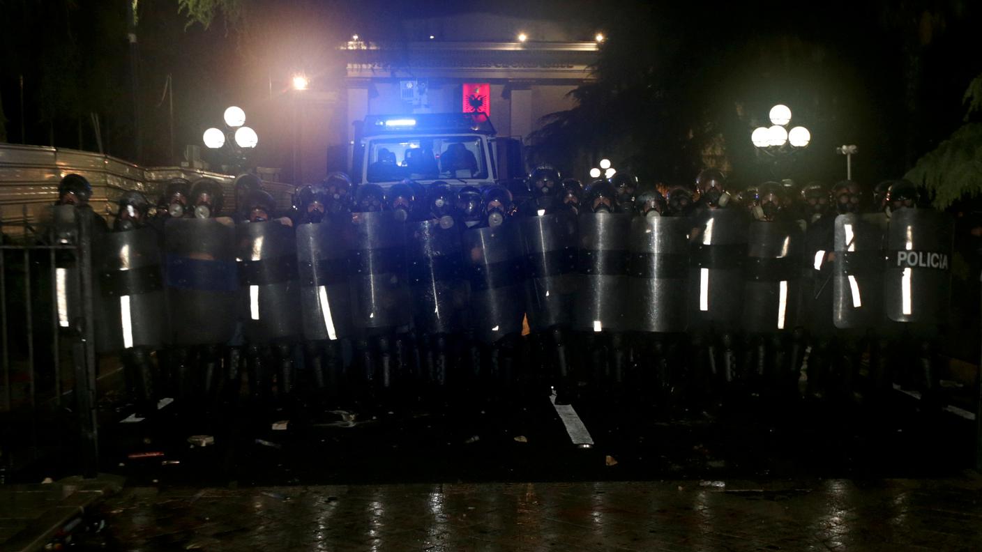 Il cordone di polizia