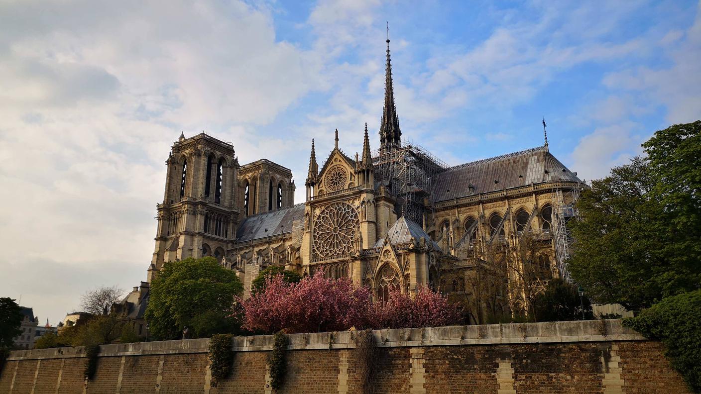 La cattedrale in un'immagine scattata proprio ieri, domenica