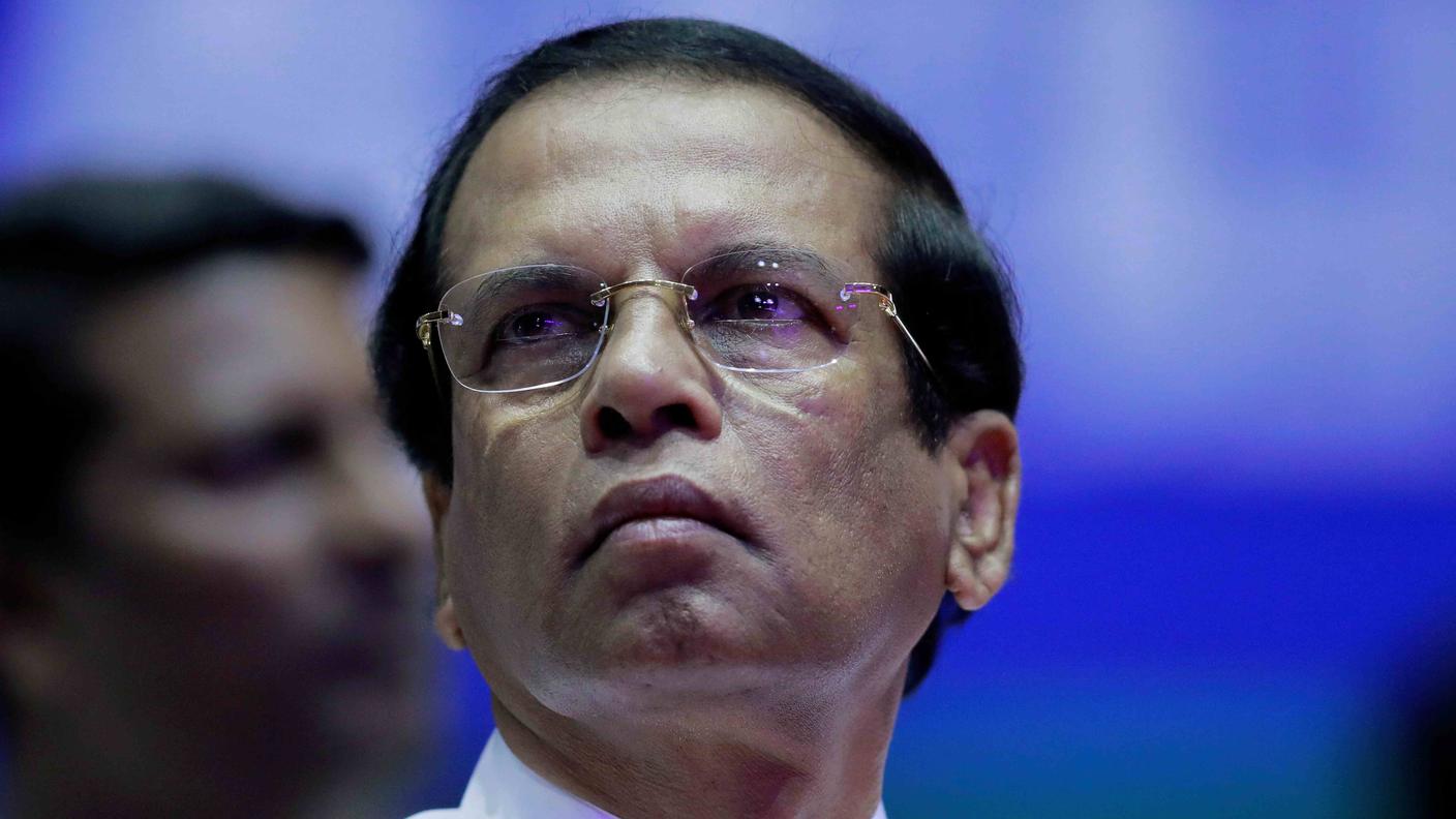 Il presidente dello Sri Lanka Maithripala Sirisena