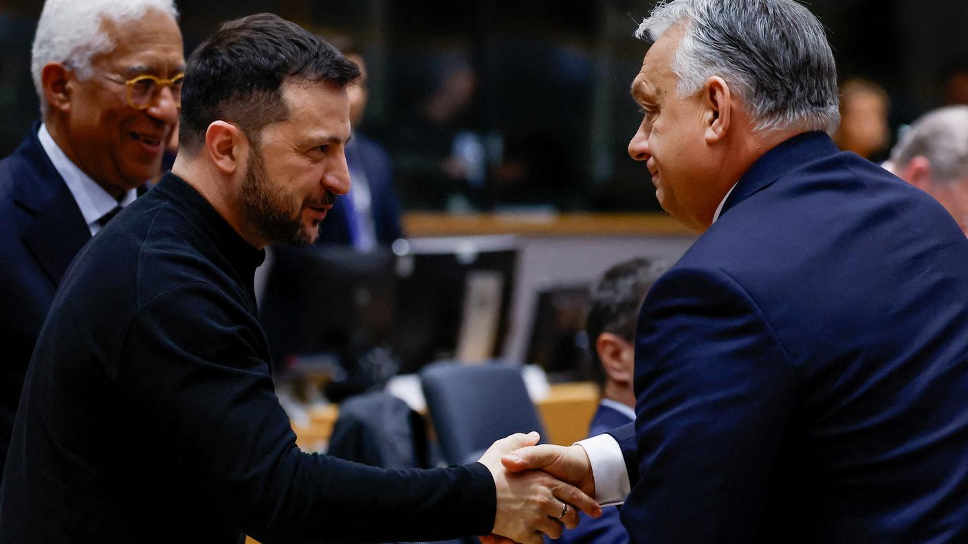 Orban Zelensky al vertice UE