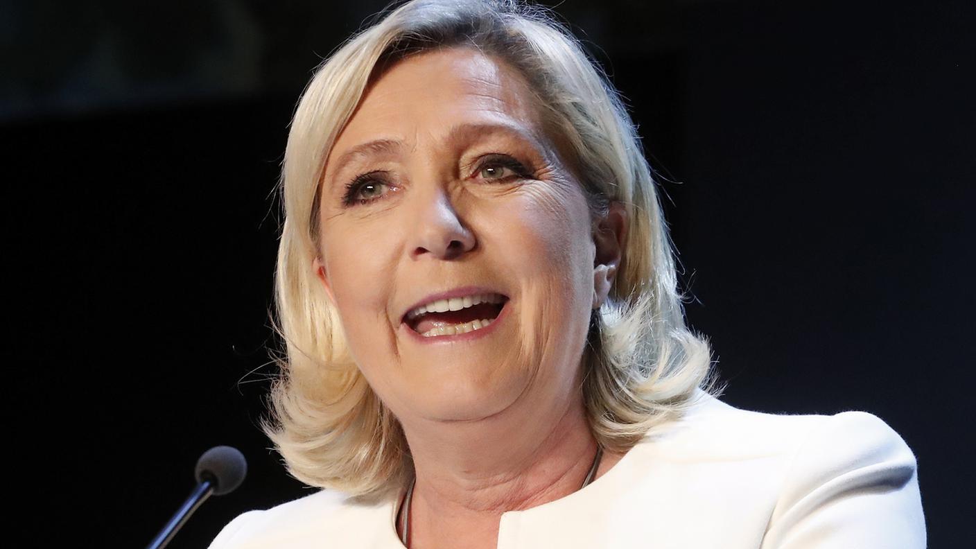 Marine Le Pen trionfante