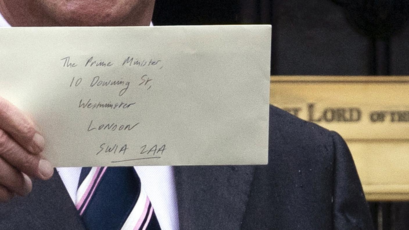 Oggi ha ricevuto una lettera da Nigel Farage