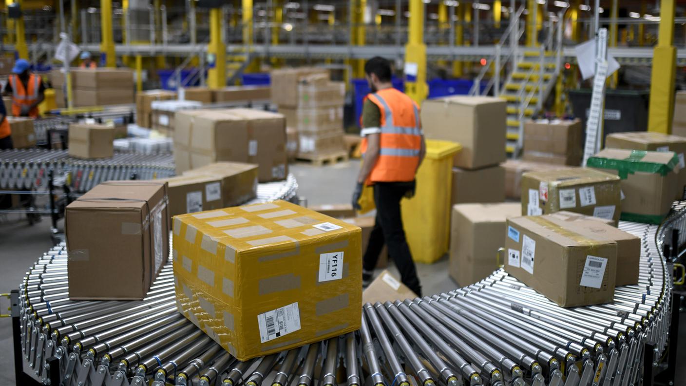 Un centro logistico di Amazon in Germania