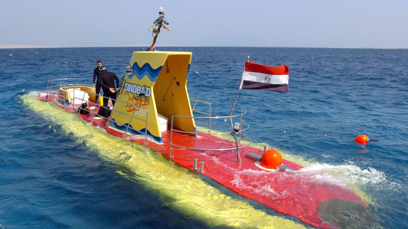 Uno dei sommergibili turistici nel Mar Rosso