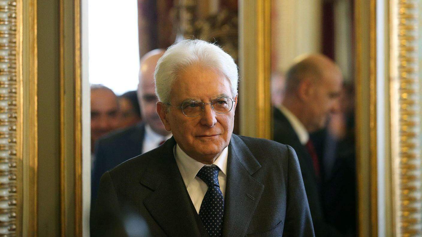 Il presidente della Repubblica italiana, Sergio Mattarella