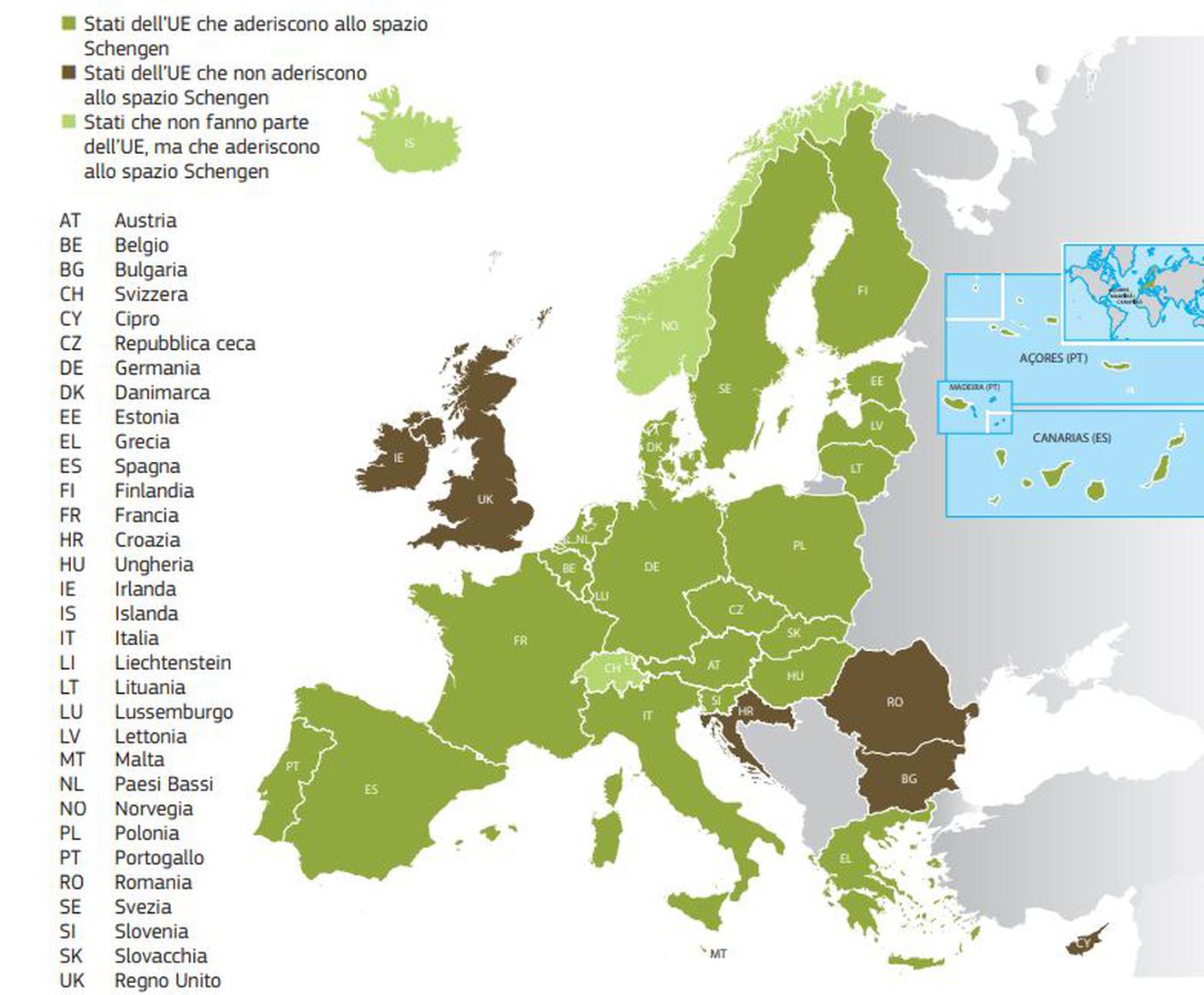 Lo Spazio Schengen