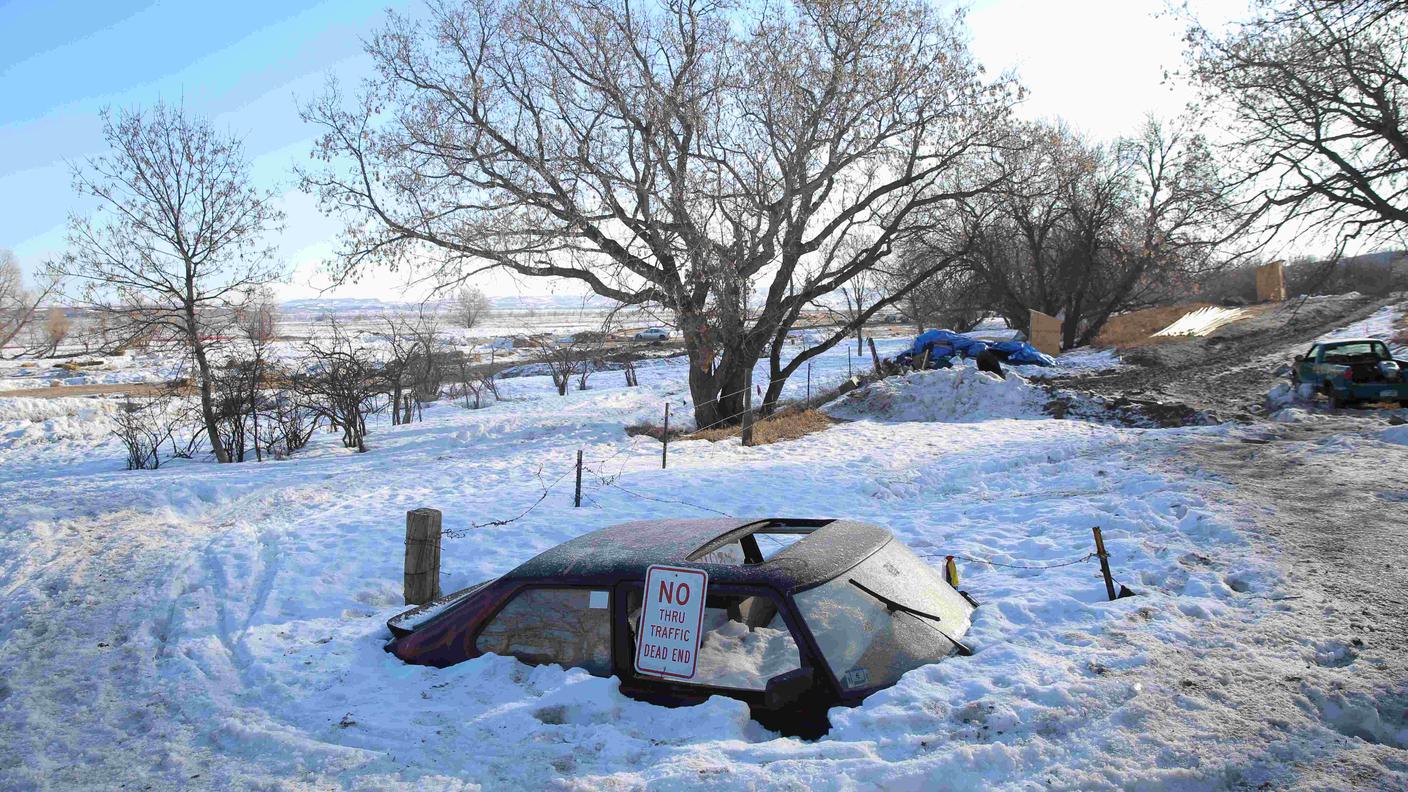 La neve ha ricoperto la quasi totalità del North Dakota dopo una tempesta