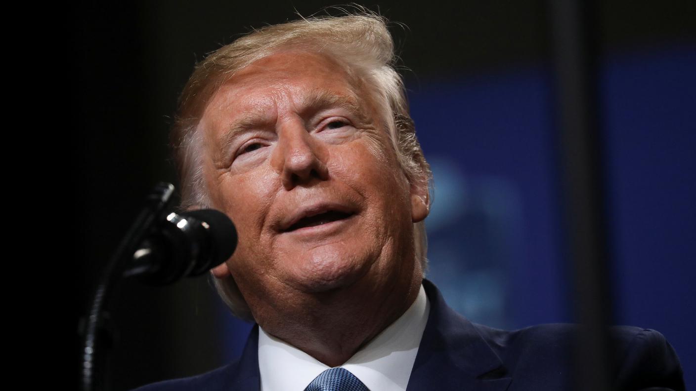 Il presidente USA Donald Trump 
