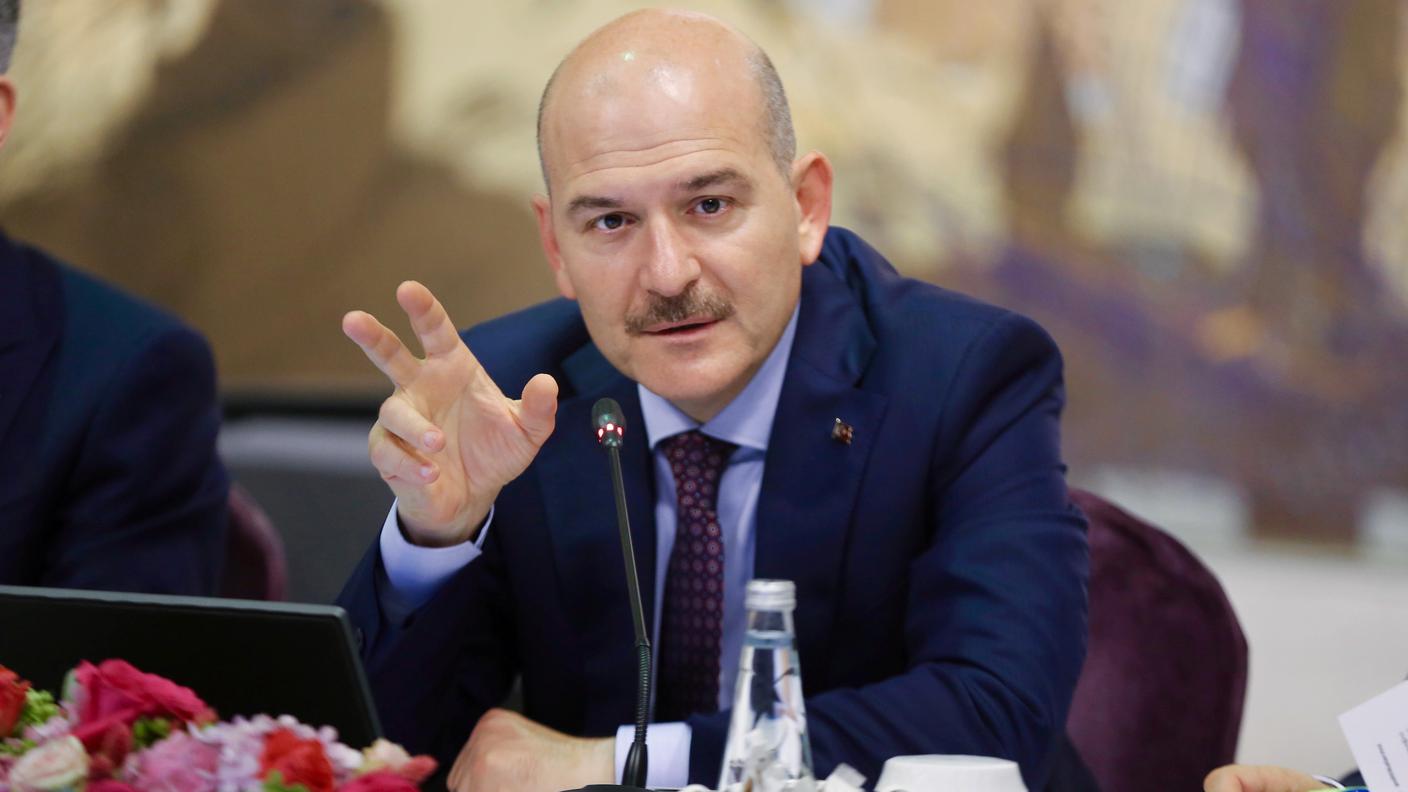 Il ministro degli interni turco Süleyman Soylu
