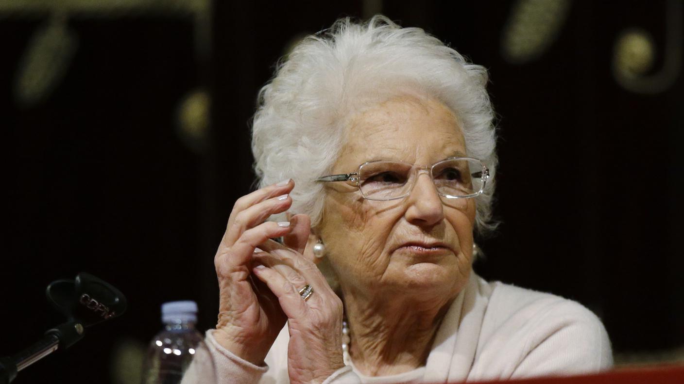 L'89enne senatrice milanese Liliana Segre