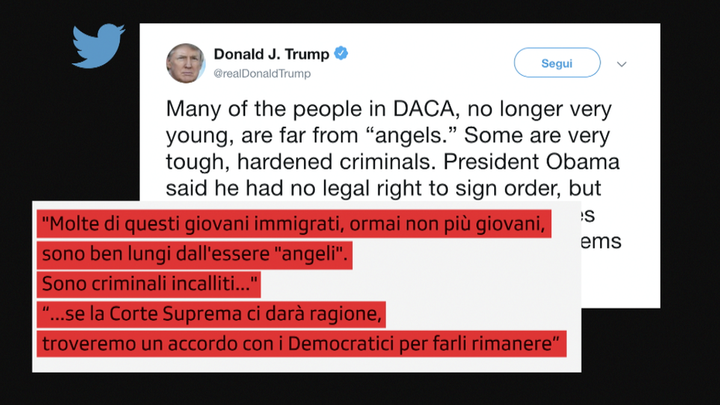 Il tweet di Donald Trump