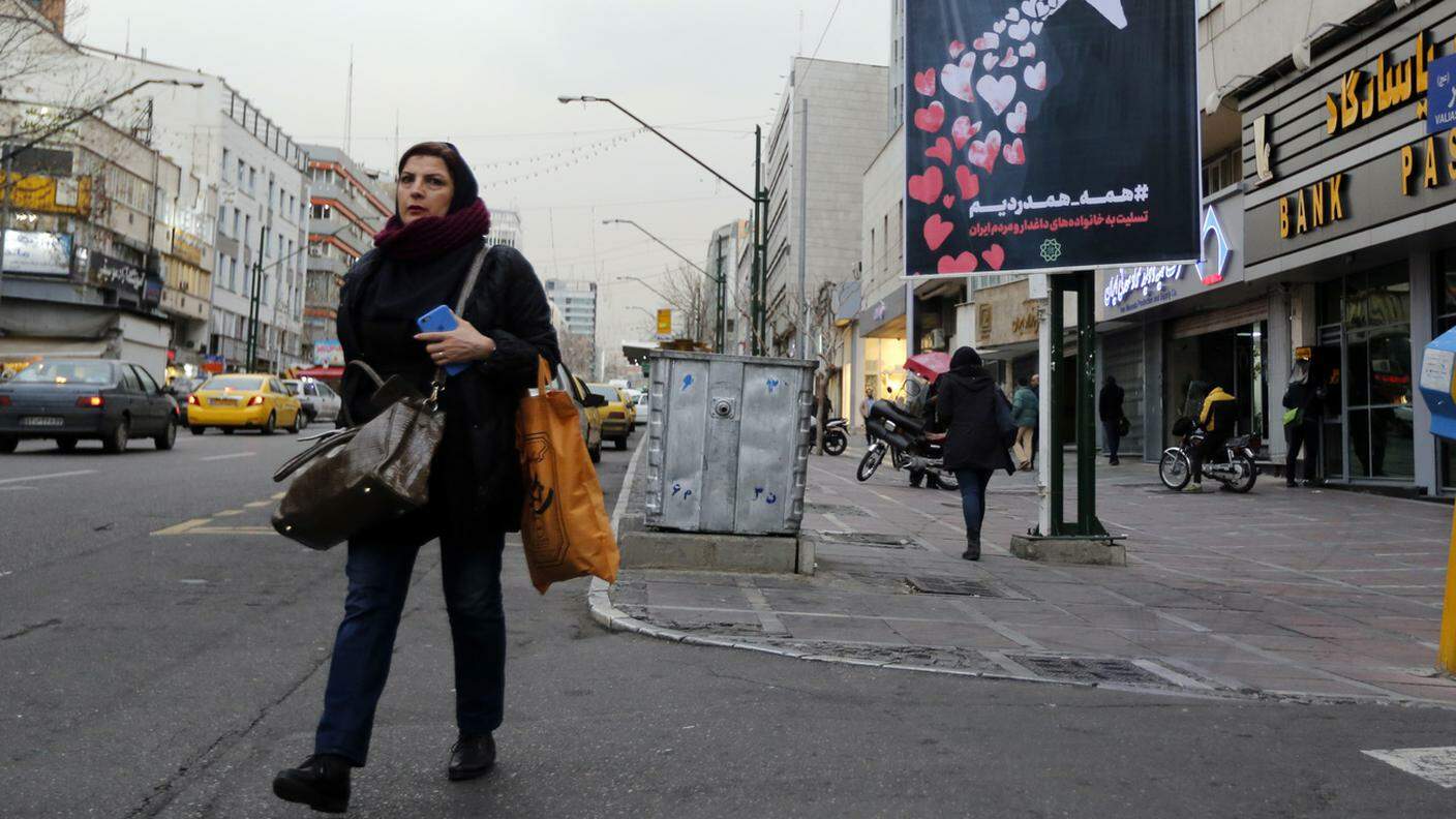 Un'immagine scattata due giorni fa a Teheran