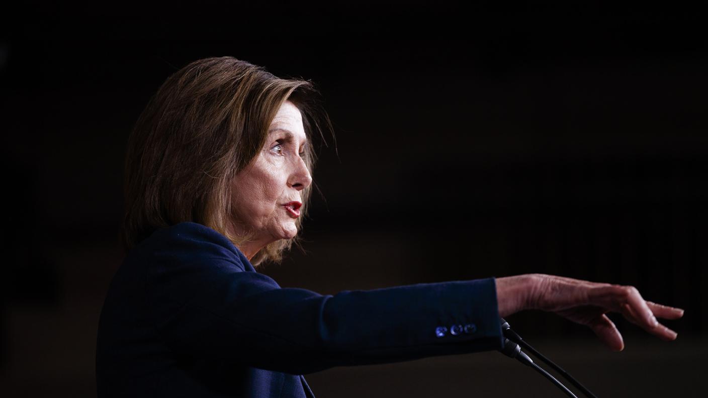 La speaker della Camera Nancy Pelosi