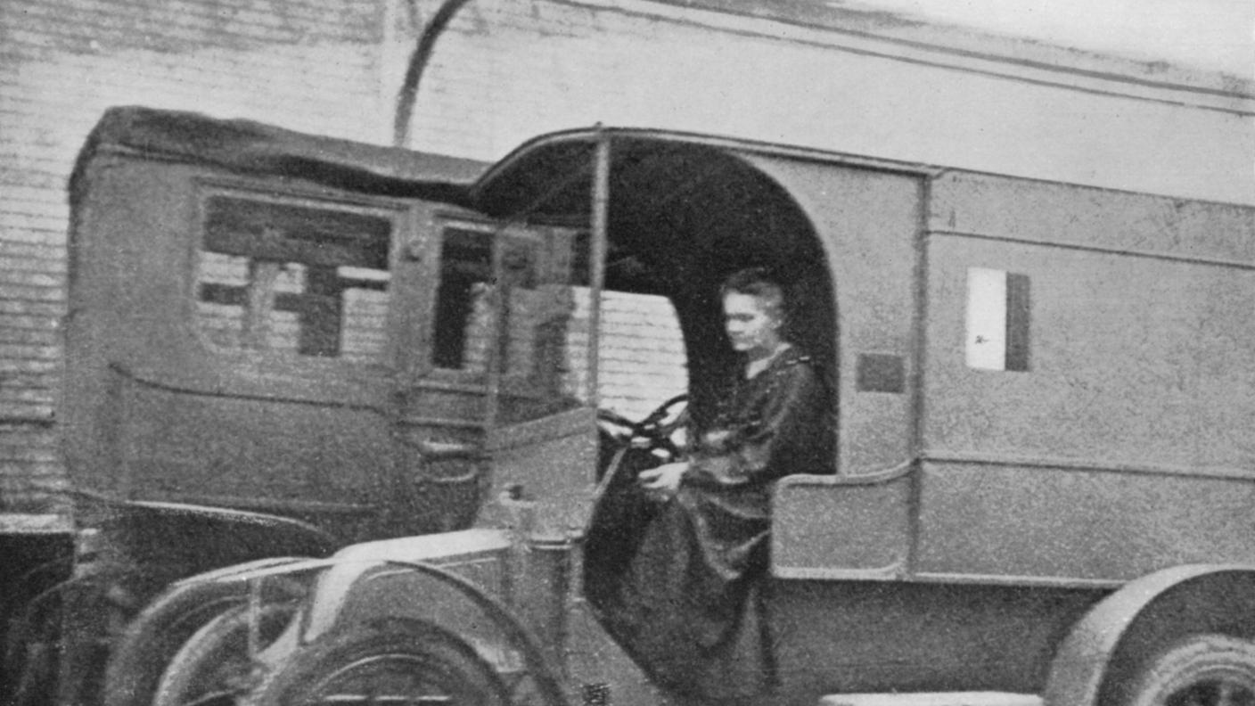 Marie Curie macchina radiologica prima guerra mondiale