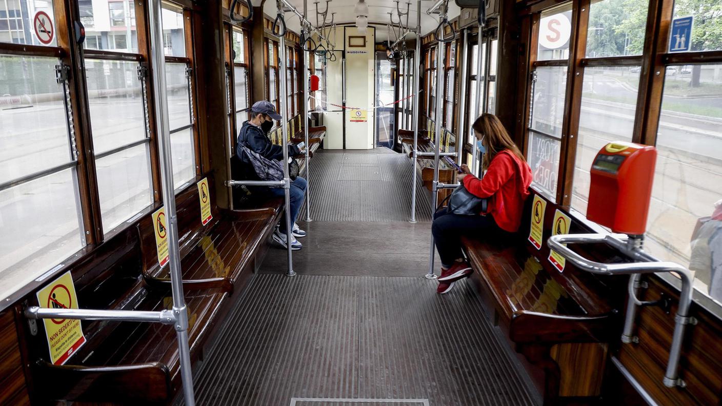 Un tram a Milano