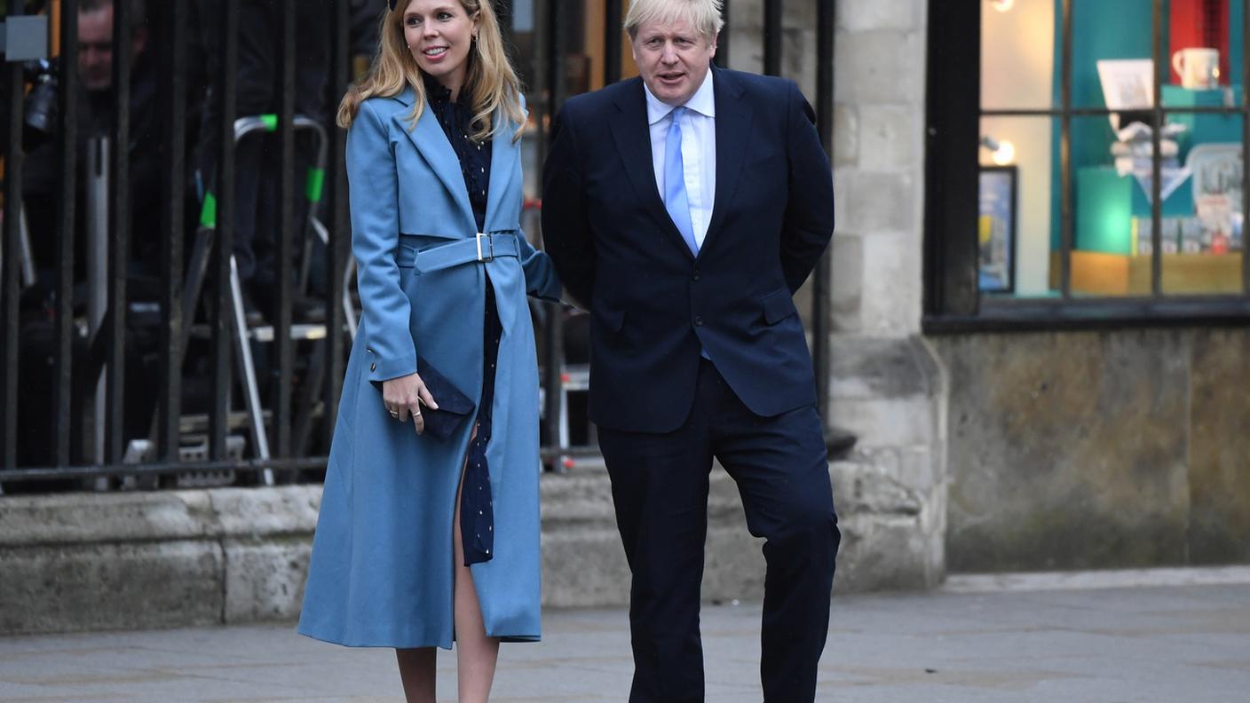 Boris Johnson e la compagna Carrie Symonds