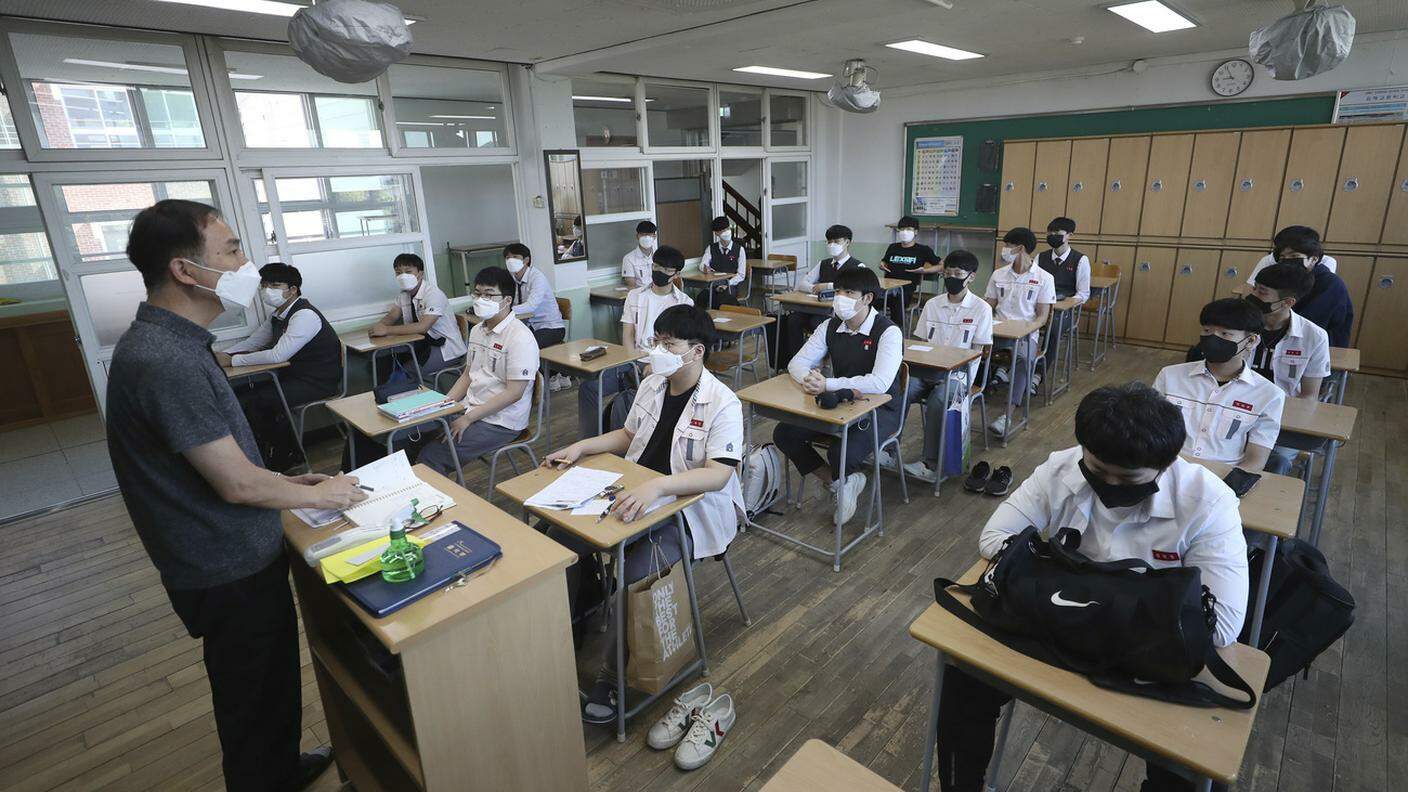 Ritorno in classe in Corea del Sud